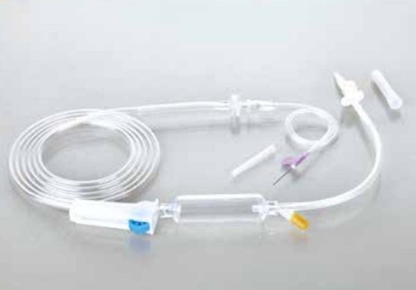 Disposable infusion set with needle